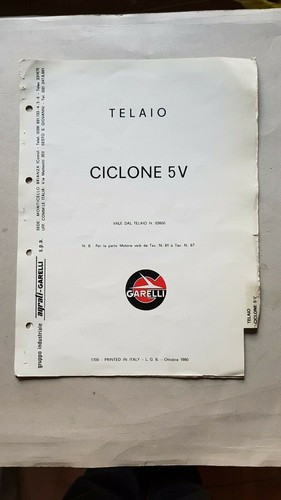 Garelli ciclone 1980 - ciclone, 5v
