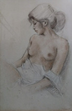 Fernando Brunetti - "Nudo Femminile" - 50x70