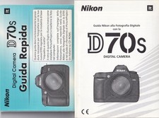 NIKON MANUALE D'USO  NIKON D70S, NUOVO, ITALIANO , 208  PAGINE 12X16,5CM