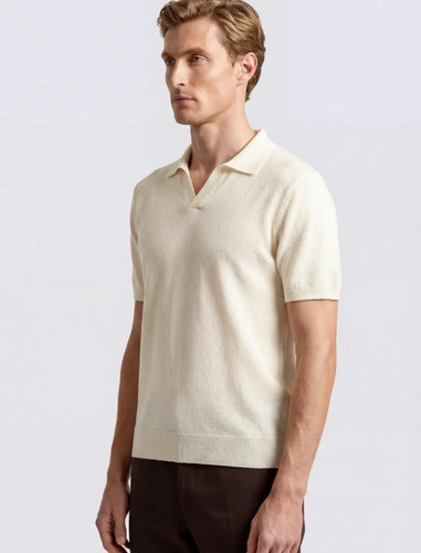 Polo drumohr slim fit avorio - polo,