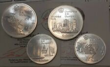 CANADA OLIMPIADI MONTREAL 1976 SERIE 2 DA 10 E 2 DA 5 DOLLARI 1973 ARGENTO FDC