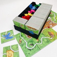 Organizzatore compatto Carcassonne personalizzato | Scatola piastrelle gioco da tavolo | Personalizzabile i