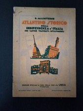 1930 ATLANTINO STORICA DEL INDIPENDENZA D' ITALIA CARTINE EPOCA ANNI 30