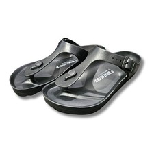 Sandali da uomo unisex Birkenstock Gizeh neri infradito in gomma taglia 39