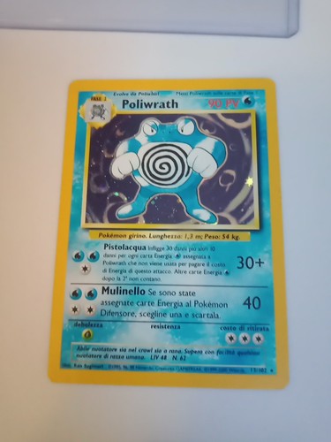 Carta pokémon poliwrath - carta,