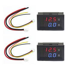 2 Pezzi 0.28" LED Voltmetro