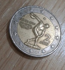 Moneta da  2 euro rara olimpiadi Athene 2004 