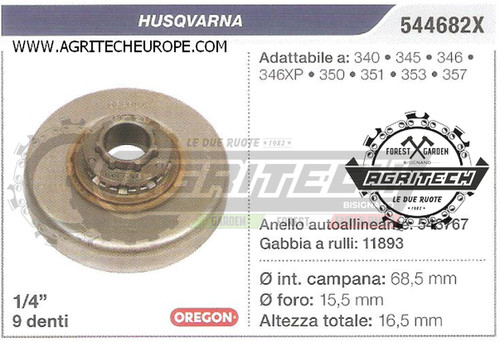 544682x oregon bell sprocket - bell,