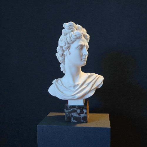 Statua busto testa dio apollo - busto,