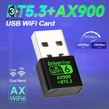 Adattatore USB AX900 Wifi 6 Bluetooth 5.3 Dual Band 2.4/5Ghz Dongle