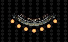 Feltro Layout Tavolo Blackjack