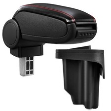 Bracciolo Centrale Pelle Nero