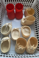 Lotto 5 paia scarpe vintage con toppa di cavolo bambino CPK