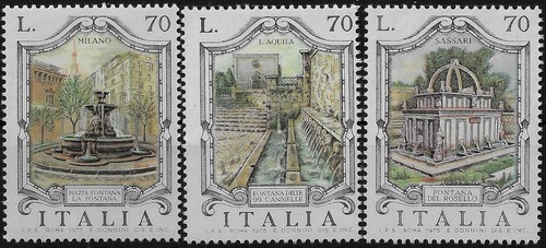 1975 italia repubblica - , fontane