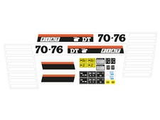 KIT ADESIVI TRATTORE FIAT 70-76 DT FRUTTETO COMPLETO DI SIMBOLI E AVVERTENZE