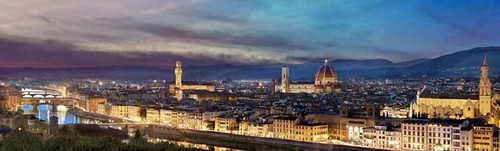 Quadro firenze veduta - veduta, piazza