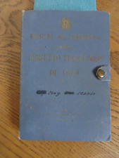 Ministero dell'Aeronautica Libretto personale di volo VIII° Gruppo Aer. Caccia