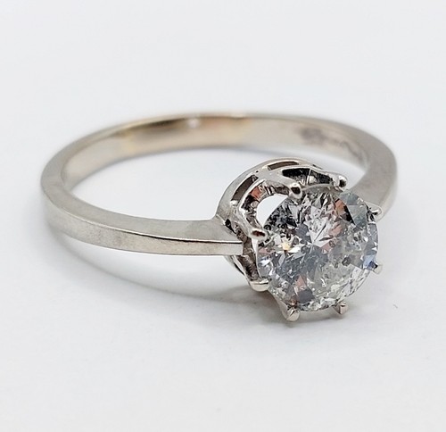 Anello solitario vintage oro