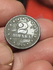 MONETA 2 DINARA 1945