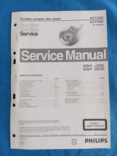 PHILIPS ACT7581 ACT7582 Portable CD Player SERVICE MANUAL ORIGINAL Schemi Repair
