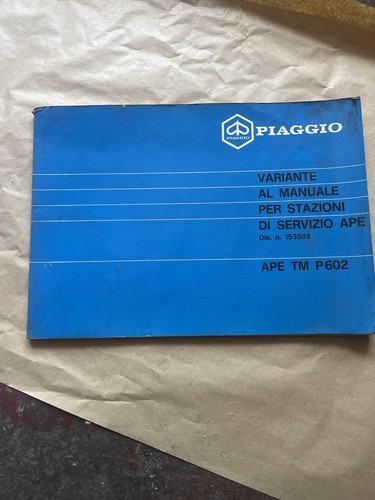 Piaggio ape p602 - tm,
