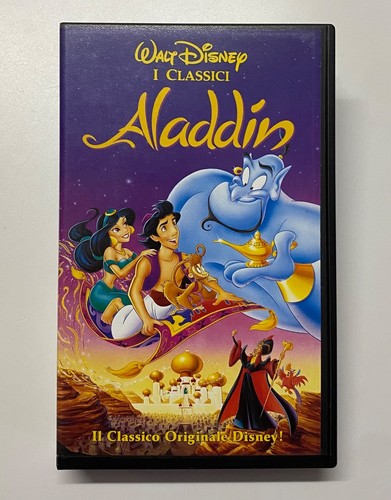 Vhs aladdin videocassetta - vhs,