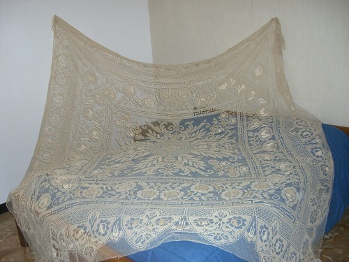 Pizzo copriletto antico - pizzo-copriletto,