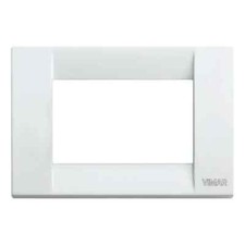 VIMAR SERIE IDEA PLACCA 3 MODULI METALLO BIANCO BRILLANTE