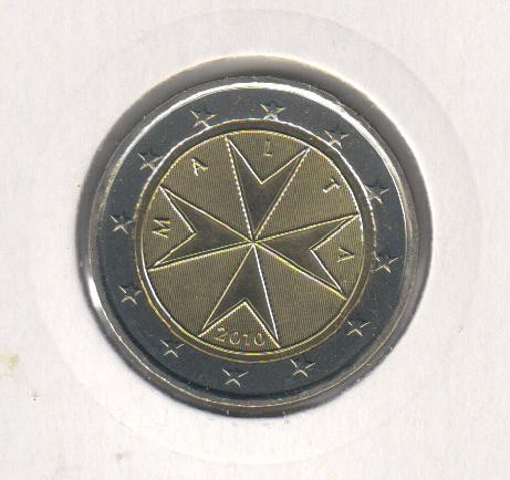 Malta euro 2010 unc - 2, regular