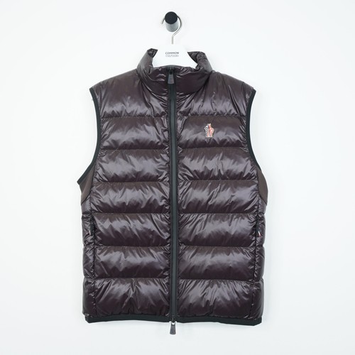 Gilet piumino moncler marrone - gilet,