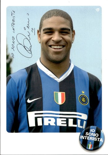 Cartolina calciatore inter - cartolina,