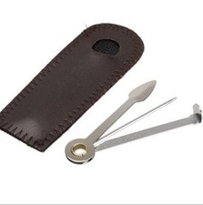 Curapipe nettapipe con custodia in pelle accessorio metallo pulizia della pipa