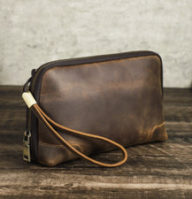 Pochette uomo vera pelle