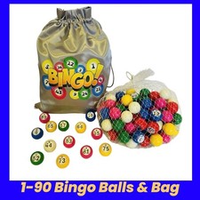 Palline da bingo 1-90 e borsa
