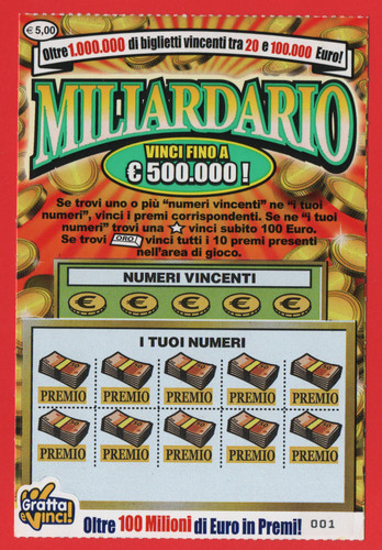 Gratta vinci lotteria - vinci,