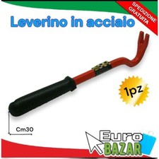 Leverino in acciaio piede di