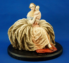 Guido Cacciapuoti Scultura Ceramica grande Dama bambino maternità Liberty 1900