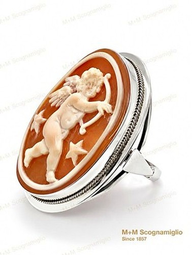 Anello argento 925 cammeo - argento,