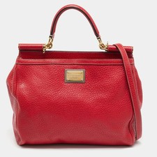 Dolce Gabbana Red Leather