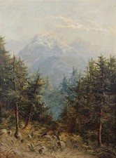 Dipinto ad olio Albert Rieger