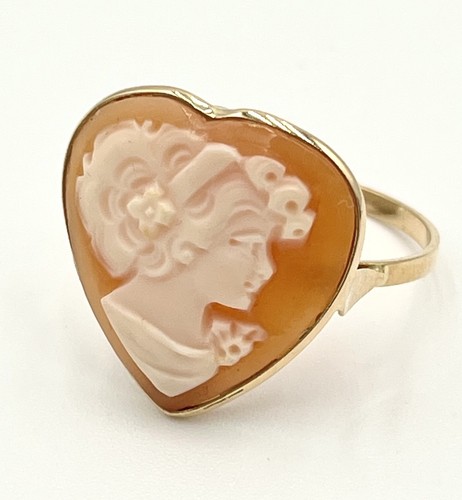 Anello oro 14kt cammeo - oro,