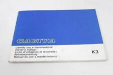 LIBRETTO USO E MANUTENZIONE CAGIVA K3 50 OWNER MANUAL MANUEL DU PROPRIETAIRE