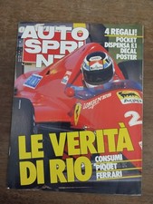1986 04 07 AUTOSPRINT 07 APRILE 1986 N.14 ANNO XXVI PIQUET CON POSTER