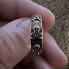 anello oro rosa 9 Carati Unisex. Fatto A MANO. Peso 7,2 Grammi