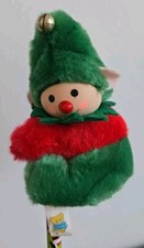 Giocattolo bambola vintage Dakin Elf Christmas Pincher clip matita topper 4" Pixie Grip 1985