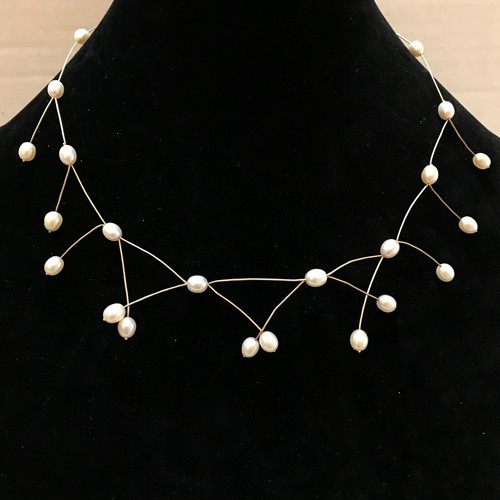 Collana vintage perle oro