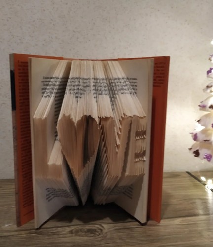 Libro piegato fatto mano - libro,