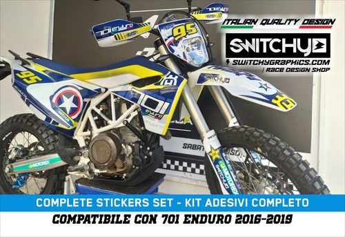Kit adesivi grafiche husqvarna - adesivi,