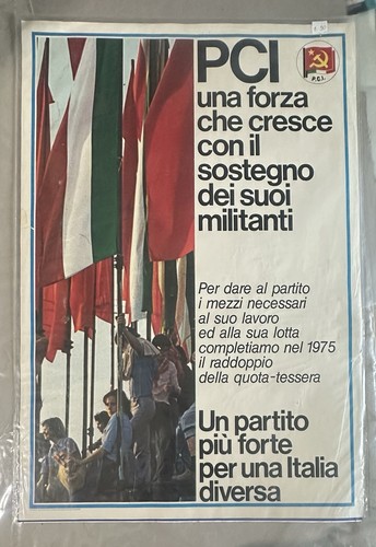 Manifesto pci 1975 - 1975, originale
