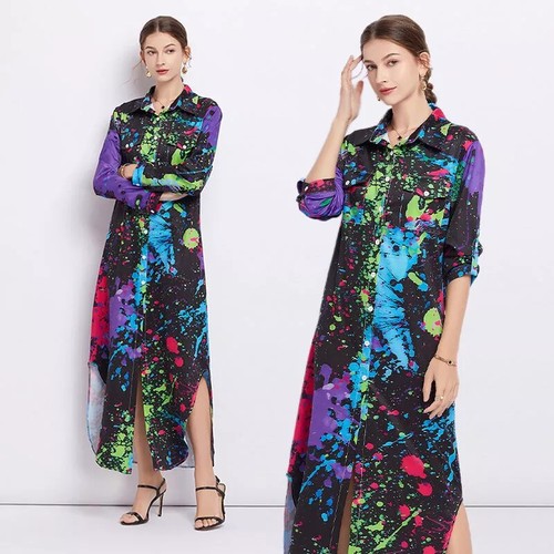Vestito abito lungo elegante - lungo,